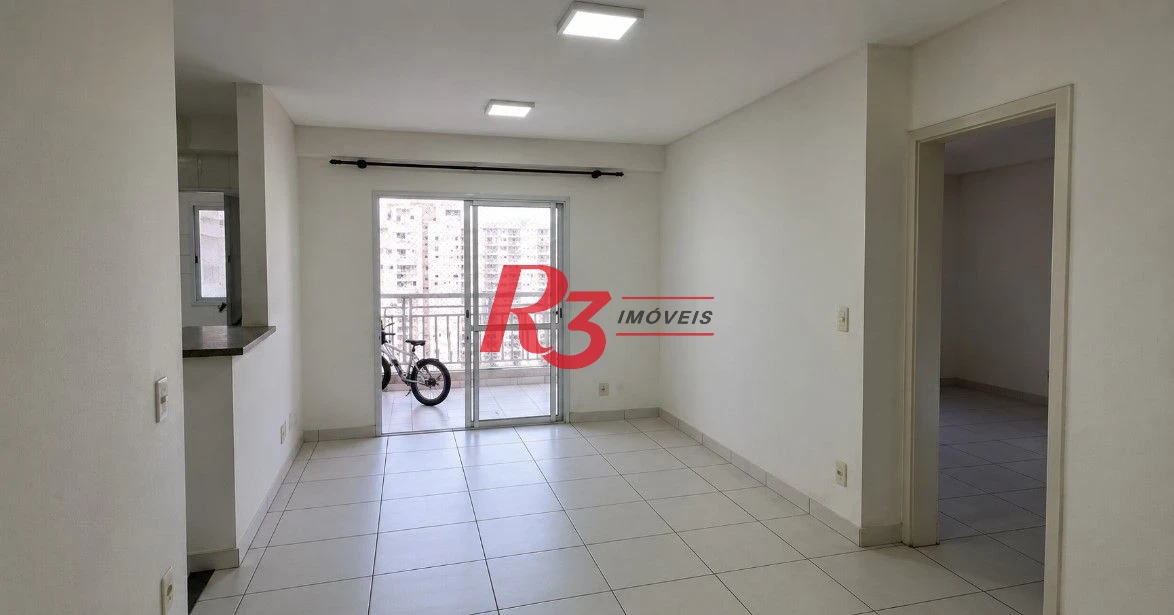 Apartamento com 2 dormitórios para alugar, 64 m² por R$ 4.970,00/mês - Marapé - Santos/SP