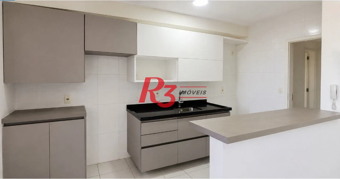 Apartamento com 2 dormitórios para alugar, 64 m² por R$ 4.970,00/mês - Marapé - Santos/SP