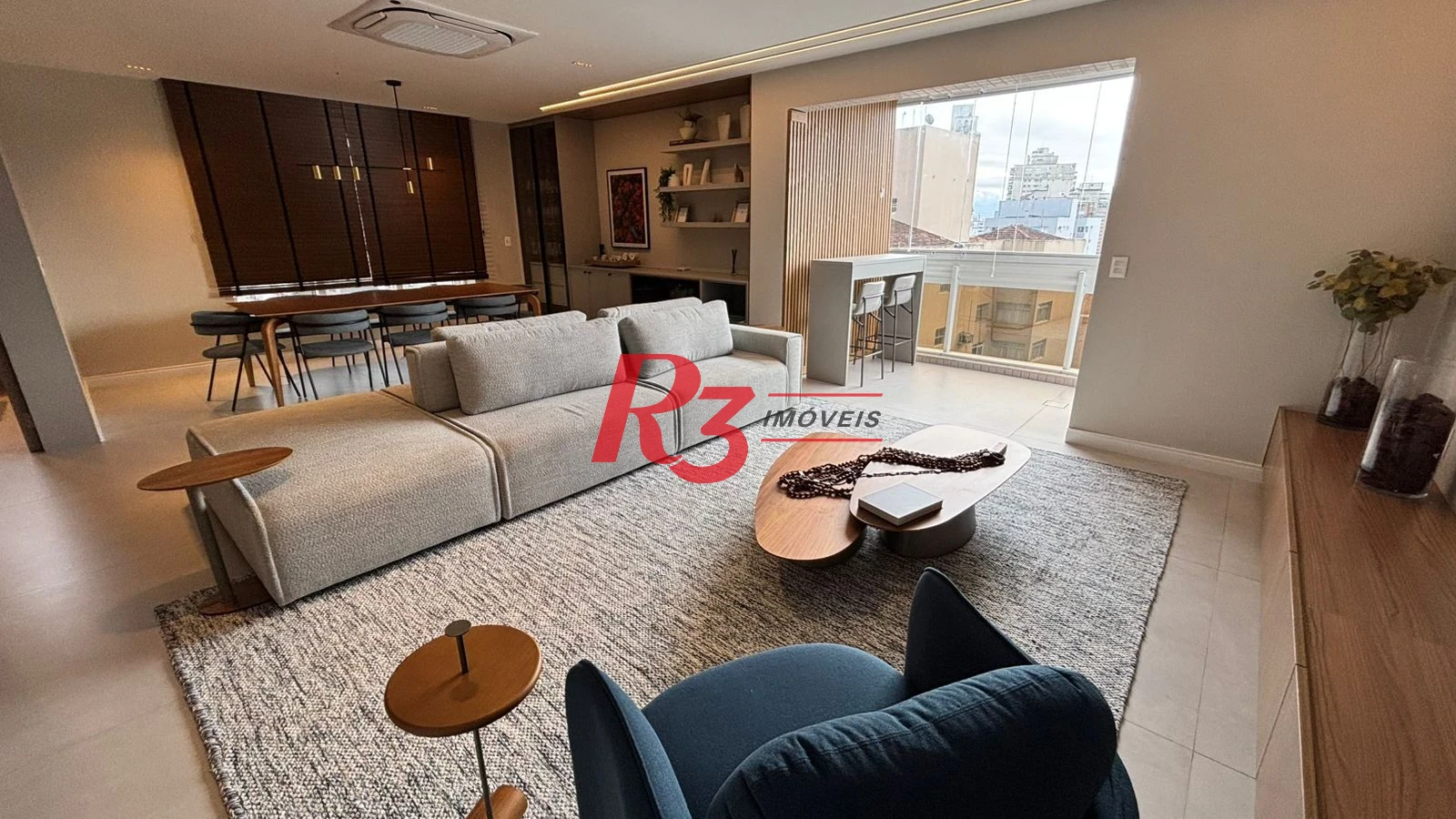Apartamento com 3 dormitórios para alugar, 214 m² por R$ 25.000,00/mês - Boqueirão - Santos/SP