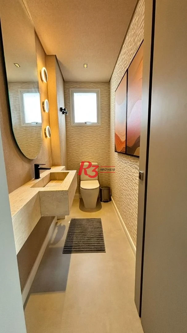 Apartamento com 3 dormitórios para alugar, 214 m² por R$ 25.000,00/mês - Boqueirão - Santos/SP