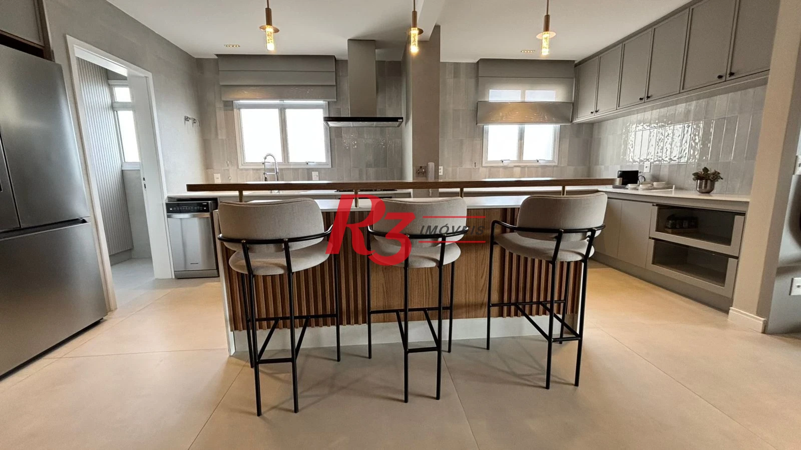 Apartamento com 3 dormitórios para alugar, 214 m² por R$ 25.000,00/mês - Boqueirão - Santos/SP