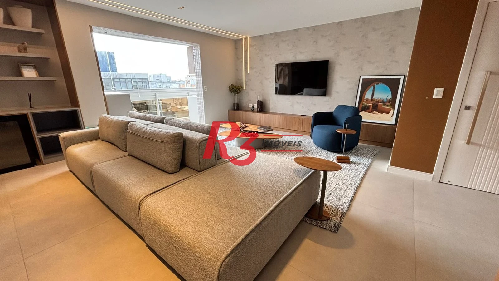 Apartamento com 3 dormitórios para alugar, 214 m² por R$ 25.000,00/mês - Boqueirão - Santos/SP