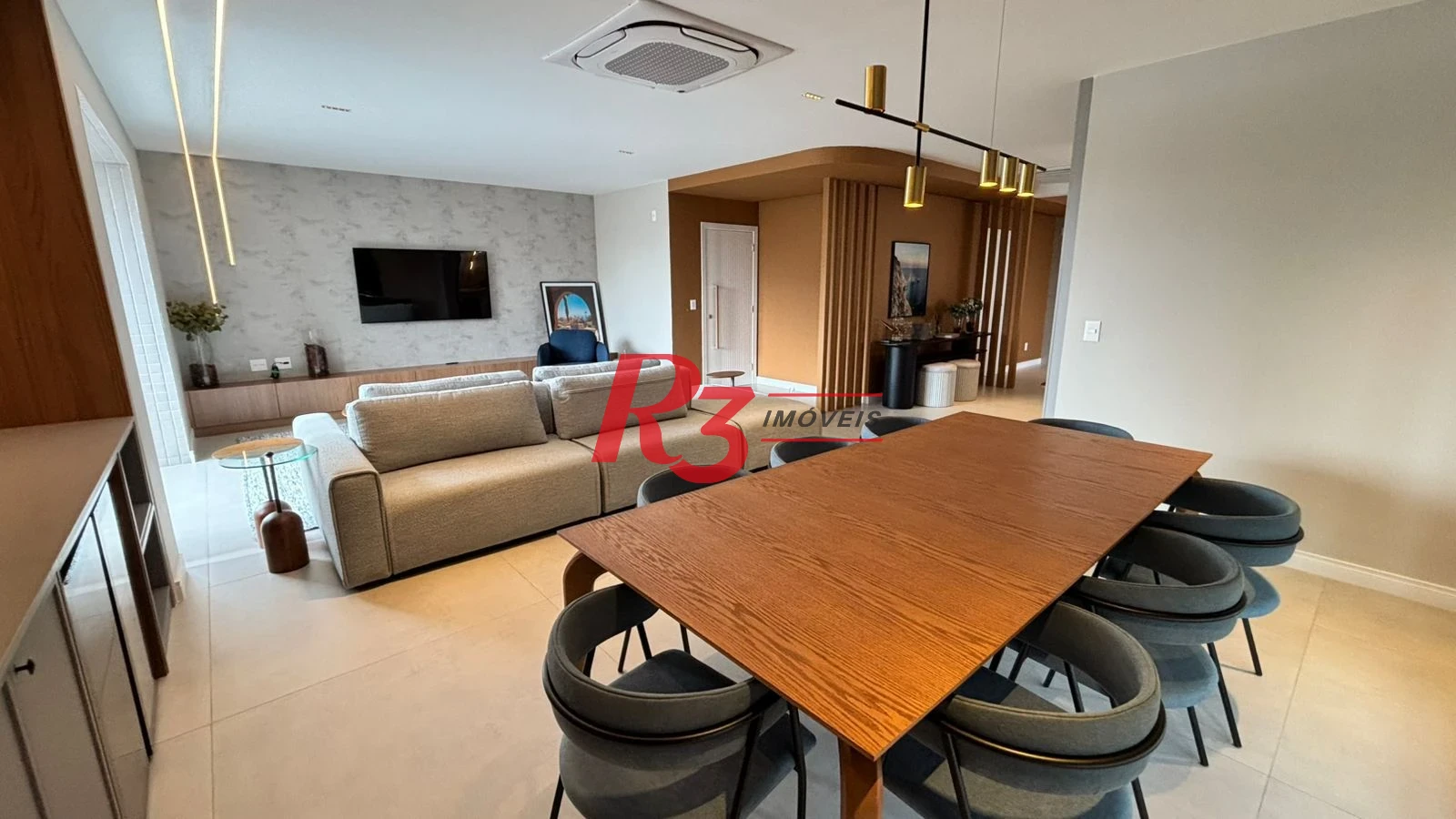 Apartamento com 3 dormitórios para alugar, 214 m² por R$ 25.000,00/mês - Boqueirão - Santos/SP