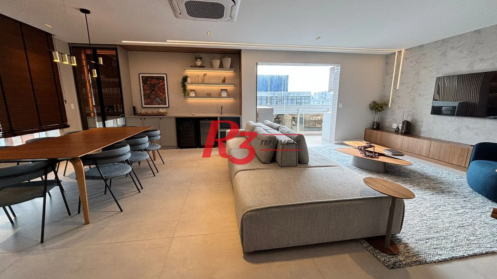 Apartamento com 3 dormitórios para alugar, 214 m² por R$ 25.000,00/mês - Boqueirão - Santos/SP