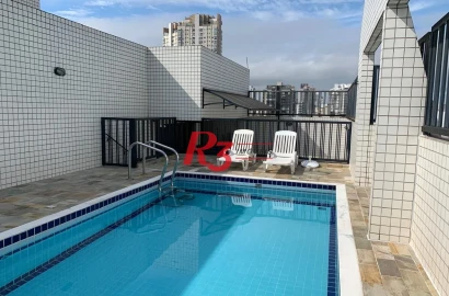 Apartamento com 3 dormitórios à venda, 104 m² por R$ 1.150.000,00 - Boqueirão - Santos/SP