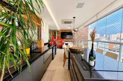 Apartamento com 3 dormitórios à venda, 127 m² por R$ 2.130.000,00 - Boqueirão - Santos/SP