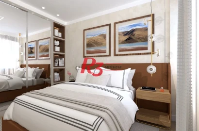 Apartamento com 1 dormitório à venda, 40 m² por R$ 700.000,00 - Ponta da Praia - Santos/SP