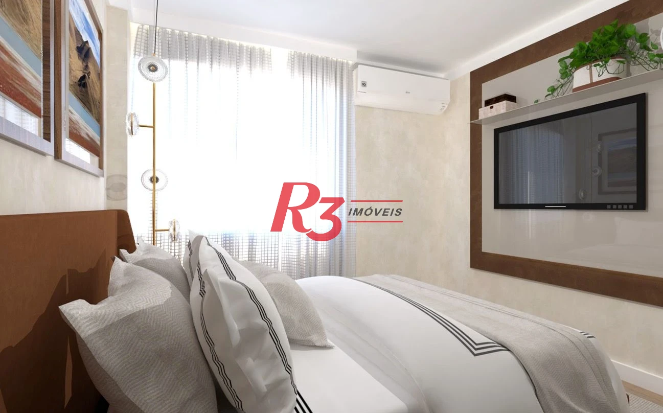 Apartamento com 1 dormitório à venda, 40 m² por R$ 700.000,00 - Ponta da Praia - Santos/SP