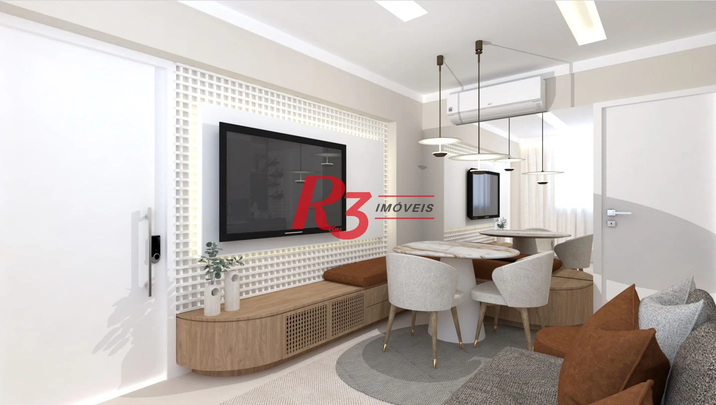 Apartamento com 1 dormitório à venda, 40 m² por R$ 700.000,00 - Ponta da Praia - Santos/SP