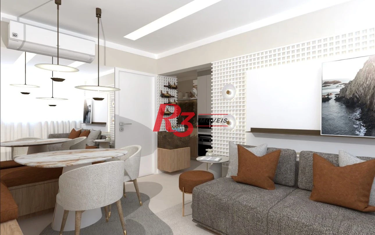 Apartamento com 1 dormitório à venda, 40 m² por R$ 700.000,00 - Ponta da Praia - Santos/SP