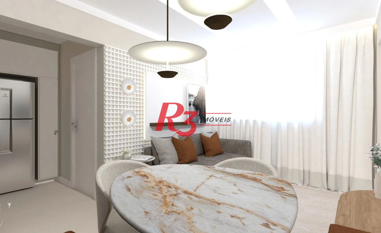 Apartamento com 1 dormitório à venda, 40 m² por R$ 700.000,00 - Ponta da Praia - Santos/SP