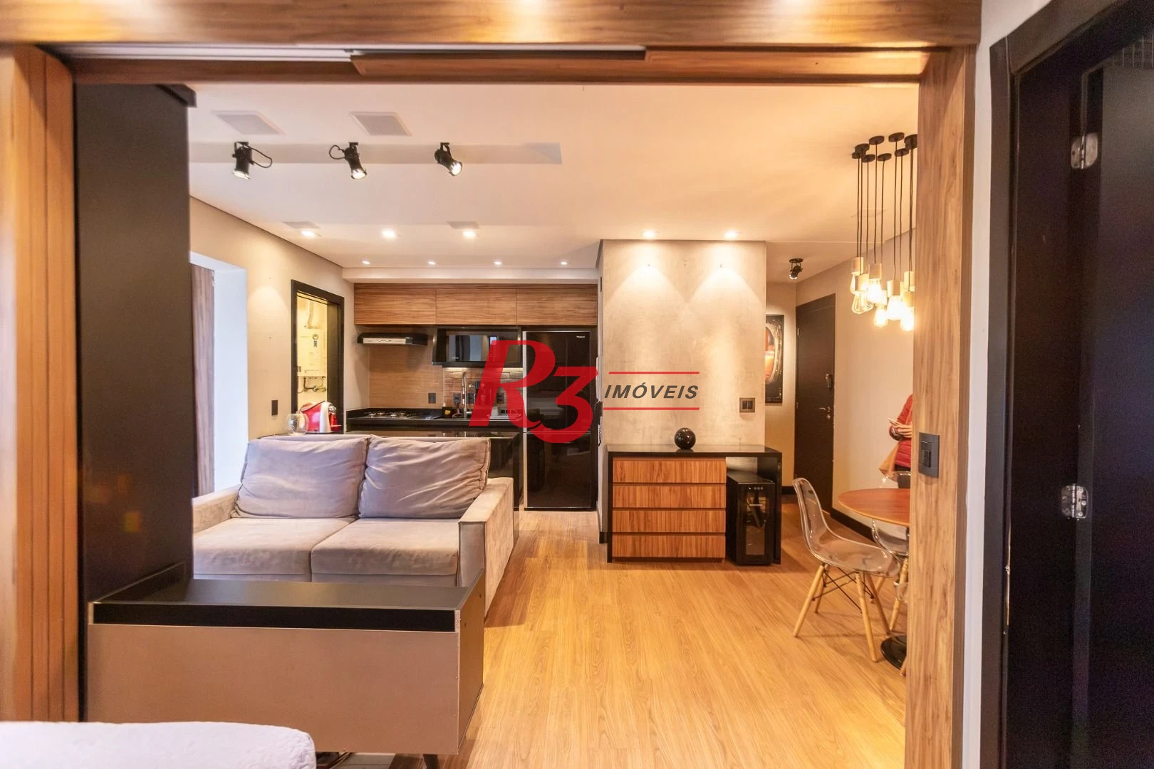 Apartamento com 1 dormitório para alugar, 47 m² por R$ 5.300,00/mês - Boqueirão - Santos/SP
