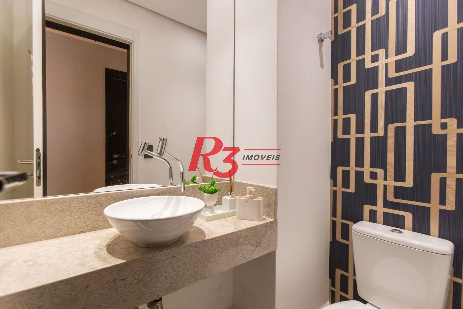 Apartamento com 1 dormitório para alugar, 47 m² por R$ 5.300,00/mês - Boqueirão - Santos/SP