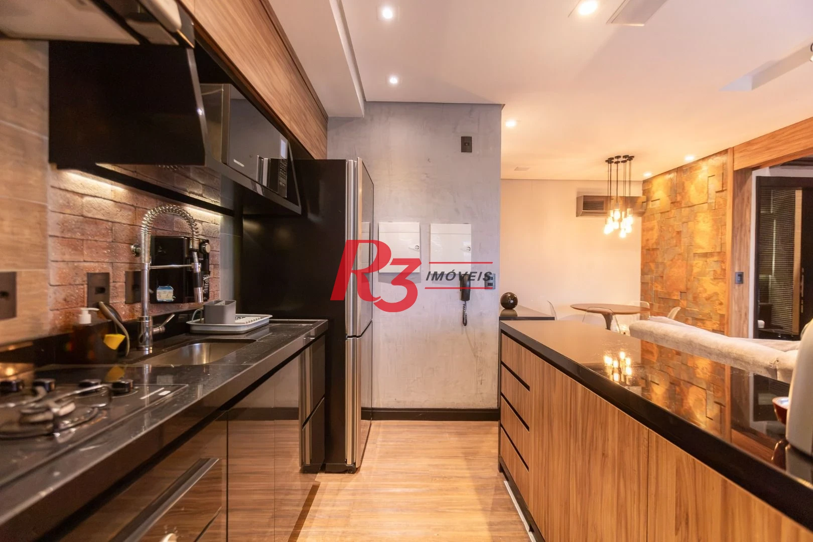 Apartamento com 1 dormitório para alugar, 47 m² por R$ 5.300,00/mês - Boqueirão - Santos/SP