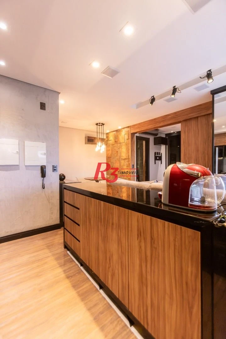 Apartamento com 1 dormitório para alugar, 47 m² por R$ 5.300,00/mês - Boqueirão - Santos/SP