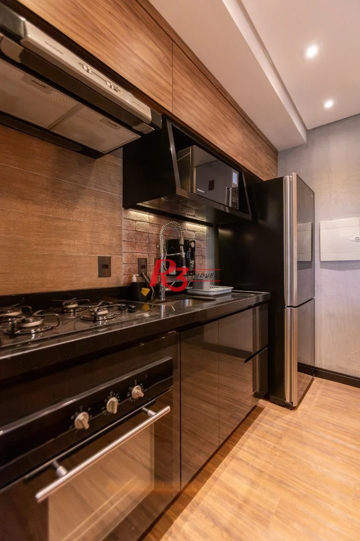 Apartamento com 1 dormitório para alugar, 47 m² por R$ 5.300,00/mês - Boqueirão - Santos/SP