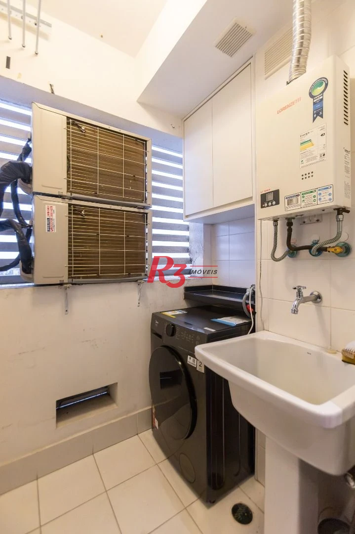 Apartamento com 1 dormitório para alugar, 47 m² por R$ 5.300,00/mês - Boqueirão - Santos/SP