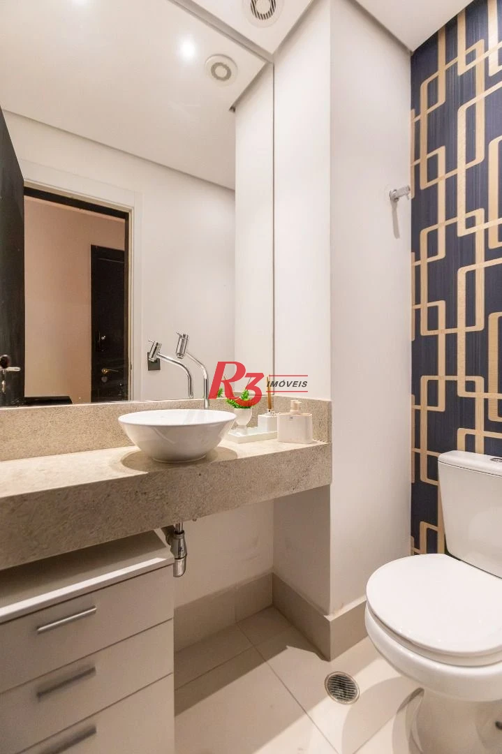 Apartamento com 1 dormitório para alugar, 47 m² por R$ 5.300,00/mês - Boqueirão - Santos/SP