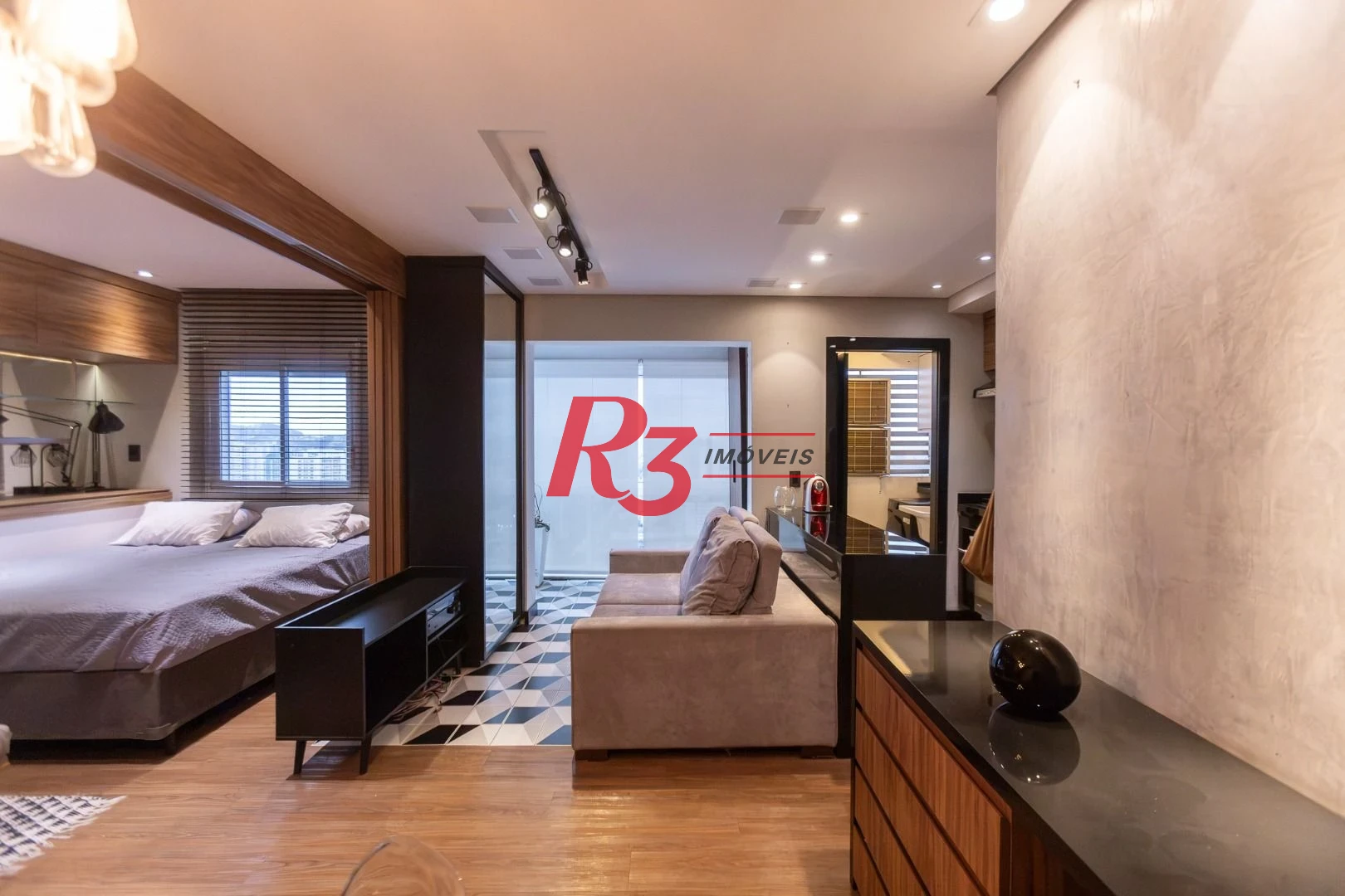 Apartamento com 1 dormitório para alugar, 47 m² por R$ 5.300,00/mês - Boqueirão - Santos/SP