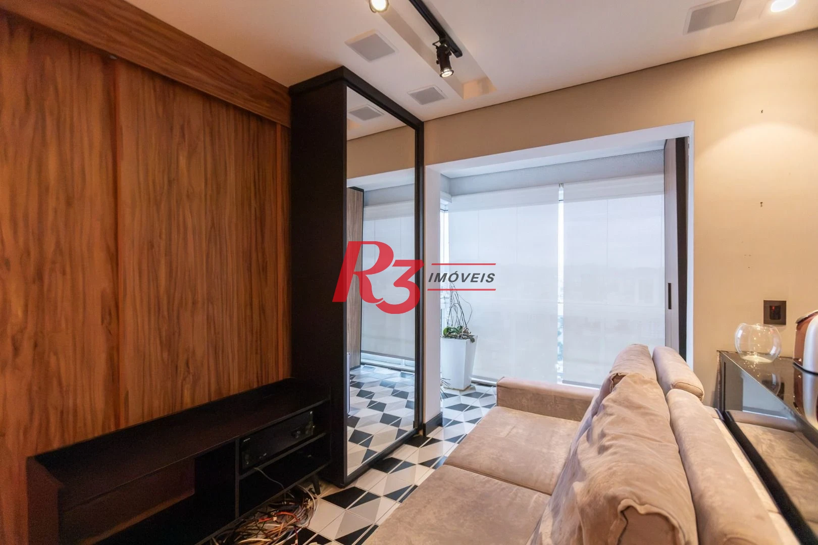 Apartamento com 1 dormitório para alugar, 47 m² por R$ 5.300,00/mês - Boqueirão - Santos/SP