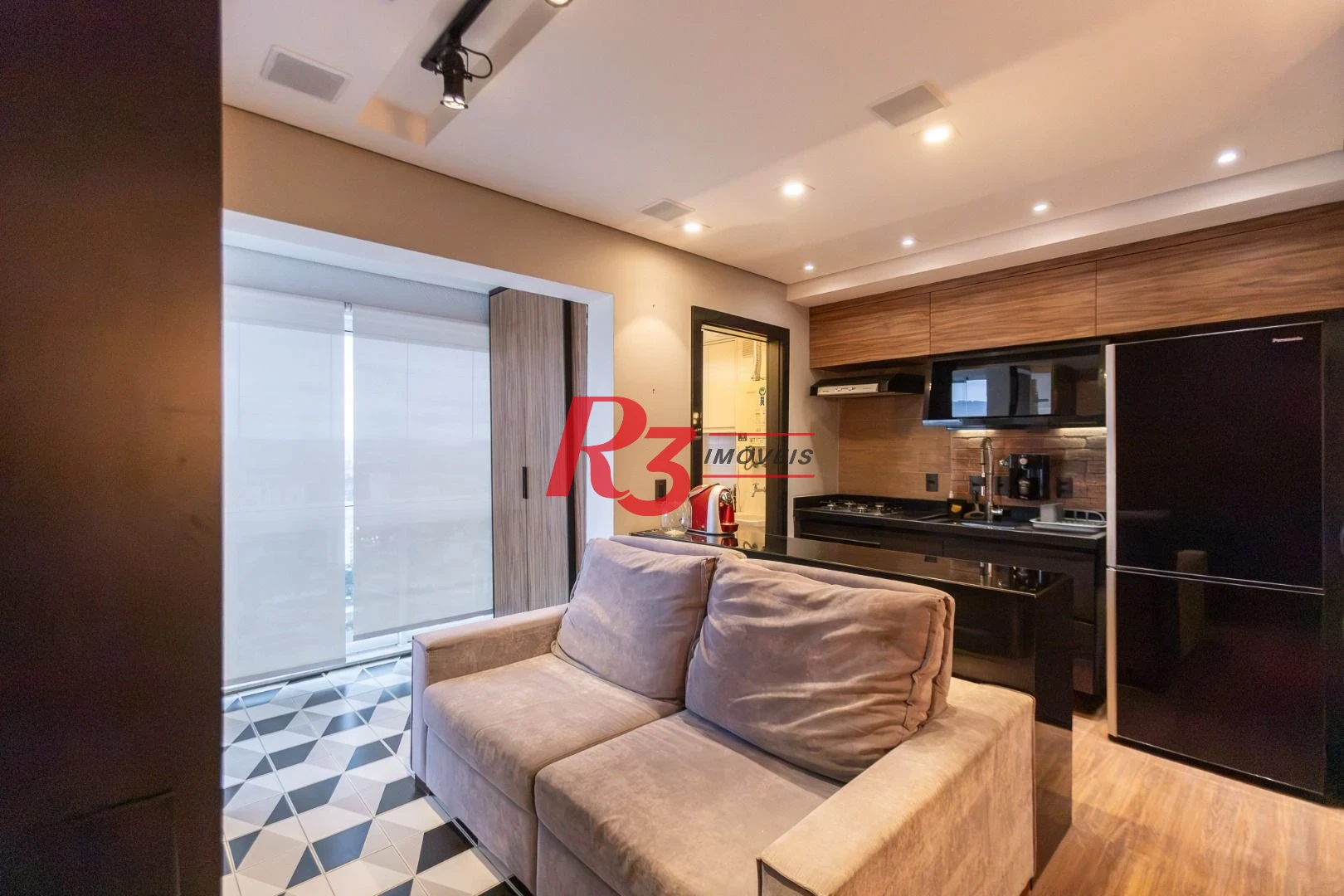 Apartamento com 1 dormitório para alugar, 47 m² por R$ 5.300,00/mês - Boqueirão - Santos/SP