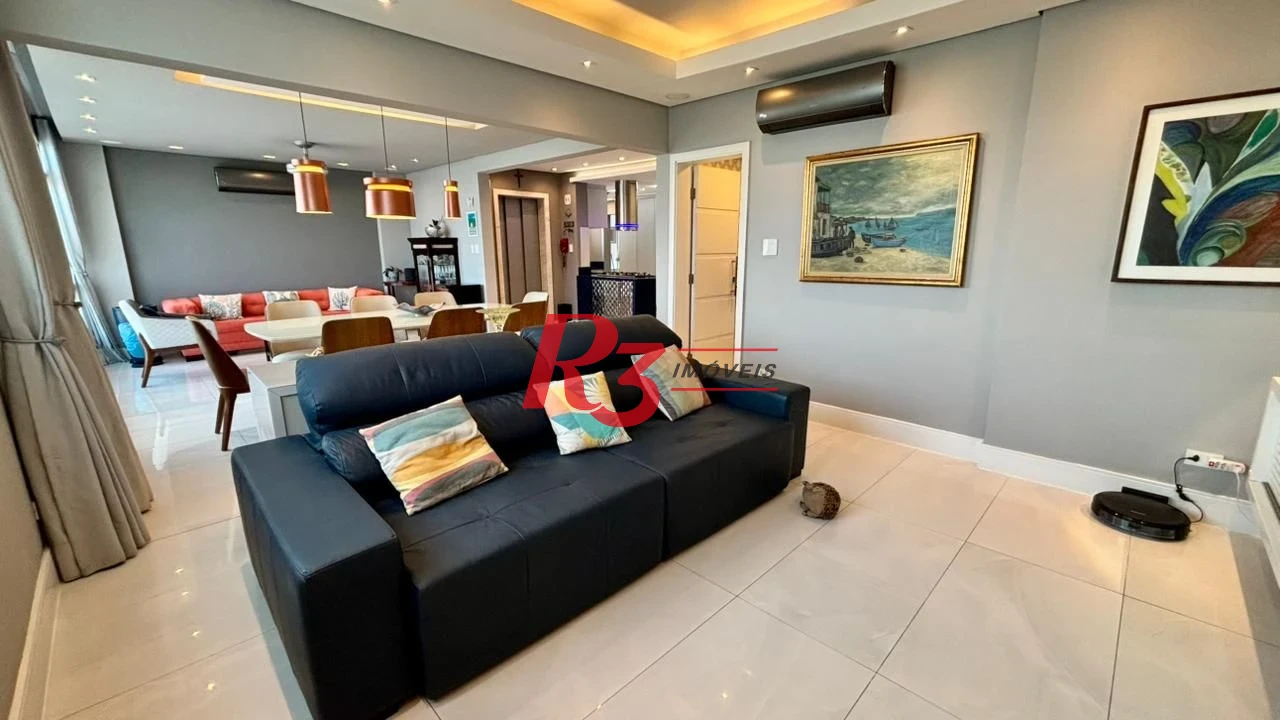 Apartamento com 2 dormitórios à venda, 166 m² por R$ 1.970.000,00 - Boqueirão - Santos/SP