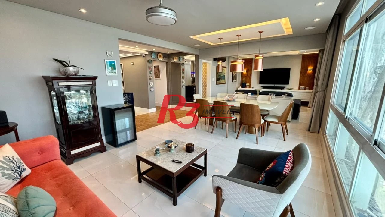 Apartamento com 2 dormitórios à venda, 166 m² por R$ 1.970.000,00 - Boqueirão - Santos/SP