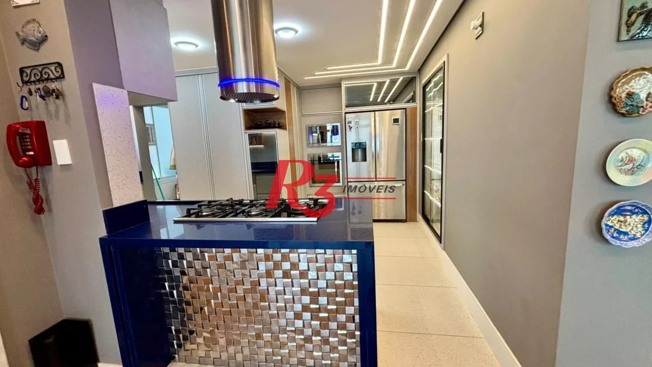 Apartamento com 2 dormitórios à venda, 166 m² por R$ 1.970.000,00 - Boqueirão - Santos/SP