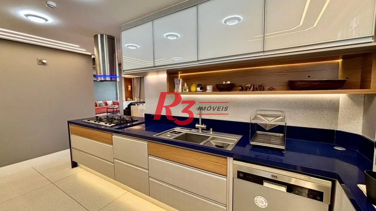 Apartamento com 2 dormitórios à venda, 166 m² por R$ 1.970.000,00 - Boqueirão - Santos/SP