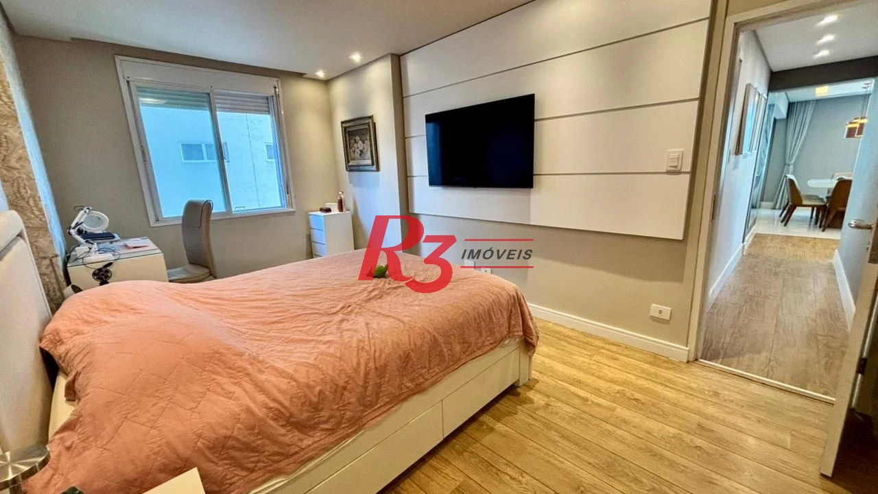 Apartamento com 2 dormitórios à venda, 166 m² por R$ 1.970.000,00 - Boqueirão - Santos/SP