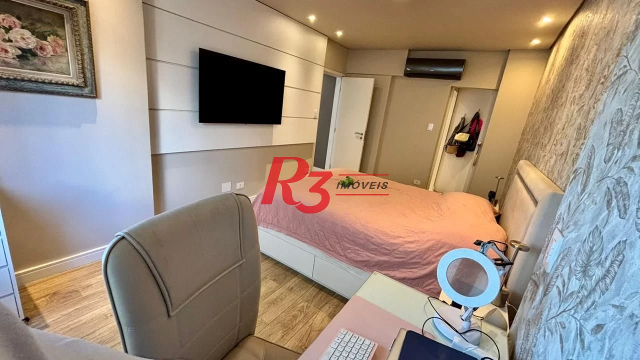 Apartamento com 2 dormitórios à venda, 166 m² por R$ 1.970.000,00 - Boqueirão - Santos/SP