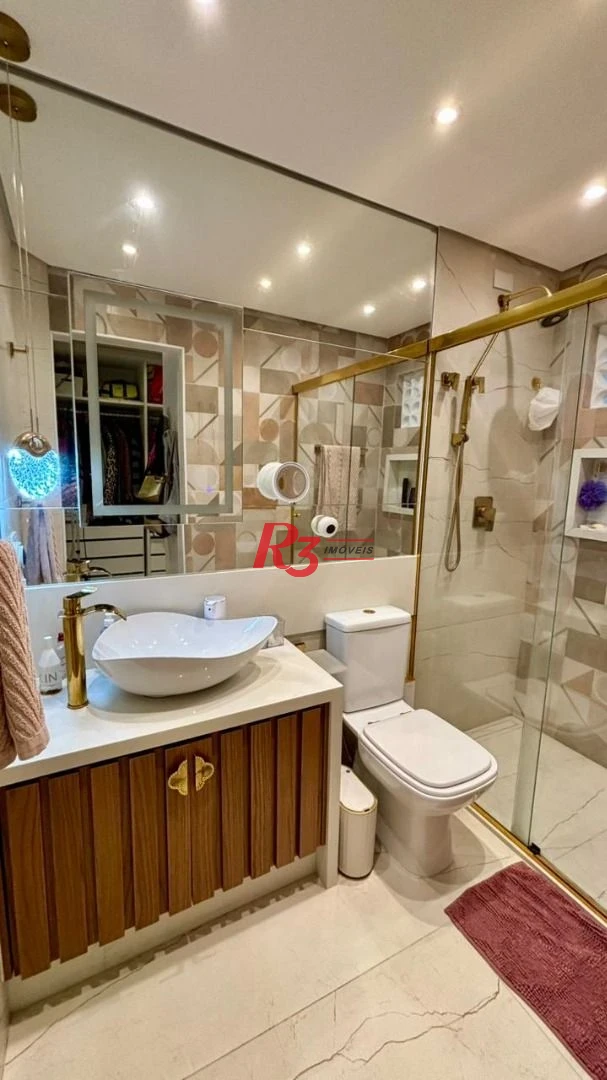 Apartamento com 2 dormitórios à venda, 166 m² por R$ 1.970.000,00 - Boqueirão - Santos/SP