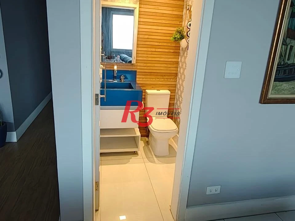 Apartamento com 2 dormitórios à venda, 166 m² por R$ 1.950.000,00 - Boqueirão - Santos/SP