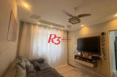 Apartamento com 2 dormitórios à venda, 82 m² por R$ 435.000,00 - Marapé - Santos/SP