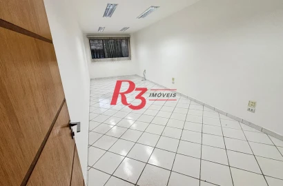 Sala para alugar, 80 m² por R$ 3.000,00/mês - Centro - Santos/SP
