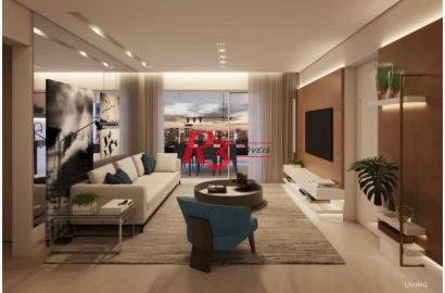 Apartamento com 2 dormitórios à venda, 113 m² por R$ 1.950.000,00 - Ponta da Praia - Santos/SP