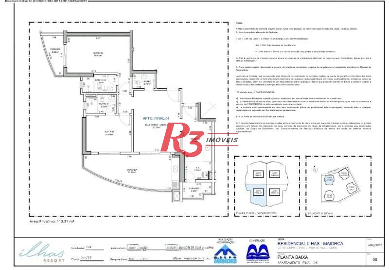 Apartamento com 2 dormitórios à venda, 113 m² por R$ 1.950.000,00 - Ponta da Praia - Santos/SP