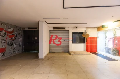 Loja para alugar, 76 m² por R$ 6.000,00/mês - Embaré - Santos/SP