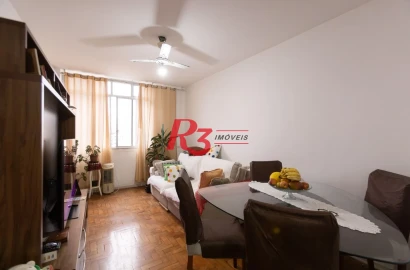Apartamento à venda, 85 m² por R$ 600.000,00 - Gonzaga - Santos/SP