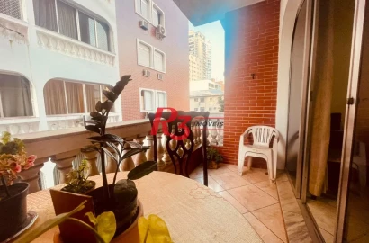 Apartamento com 3 dormitórios à venda, 133 m² por R$ 1.280.000,00 - Boqueirão - Santos/SP