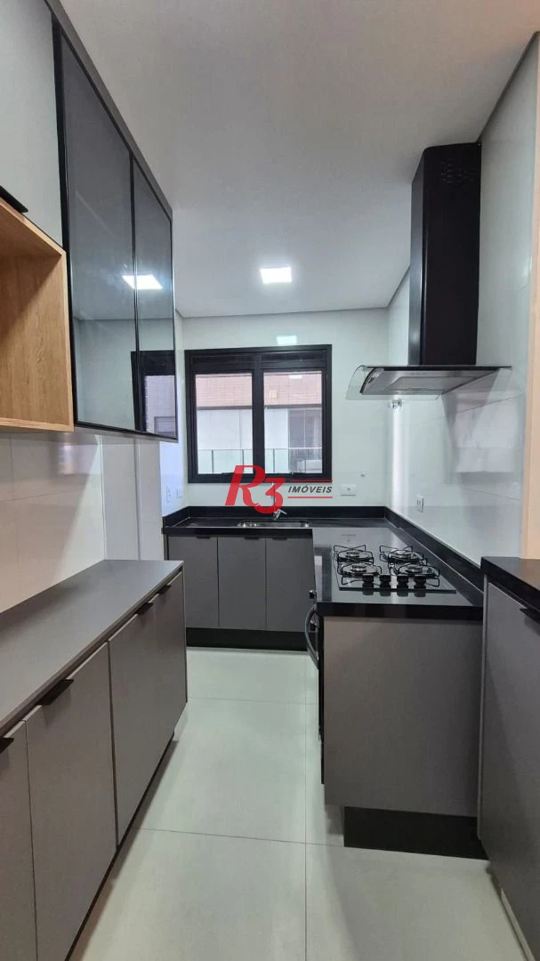Apartamento com 1 dormitório para alugar, 55 m² por R$ 5.100,02/mês - Aparecida - Santos/SP