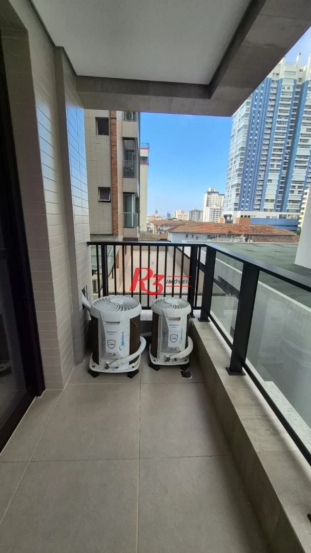 Apartamento com 1 dormitório para alugar, 55 m² por R$ 5.100,02/mês - Aparecida - Santos/SP