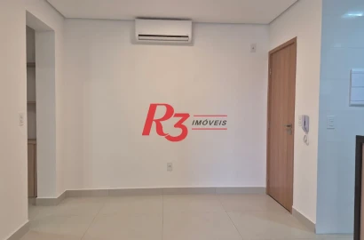 Apartamento com 1 dormitório para alugar, 55 m² por R$ 4.300,02/mês - Aparecida - Santos/SP
