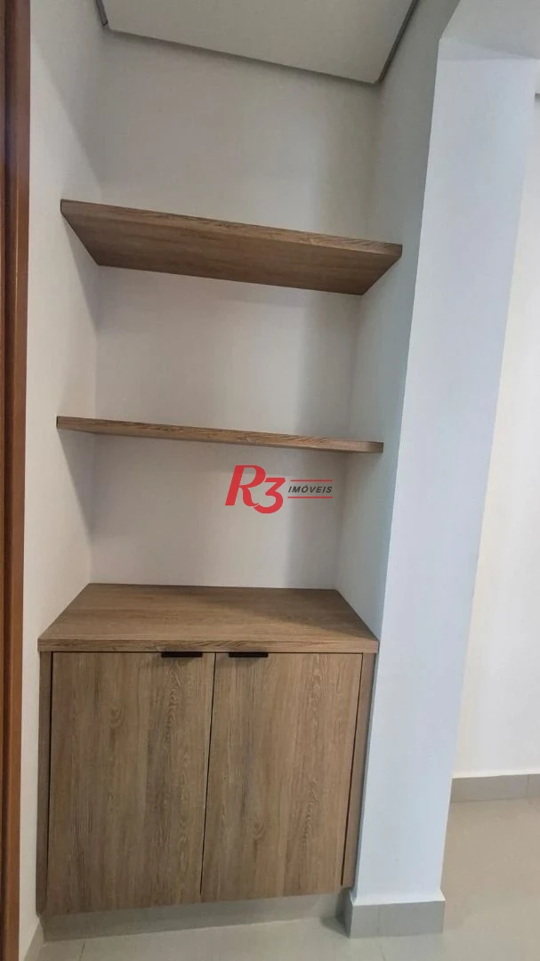 Apartamento com 1 dormitório para alugar, 55 m² por R$ 5.100,02/mês - Aparecida - Santos/SP