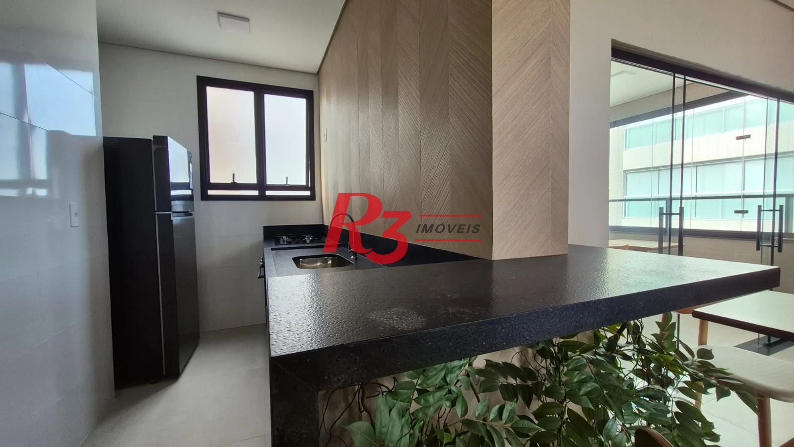 Apartamento com 1 dormitório para alugar, 55 m² por R$ 5.100,02/mês - Aparecida - Santos/SP