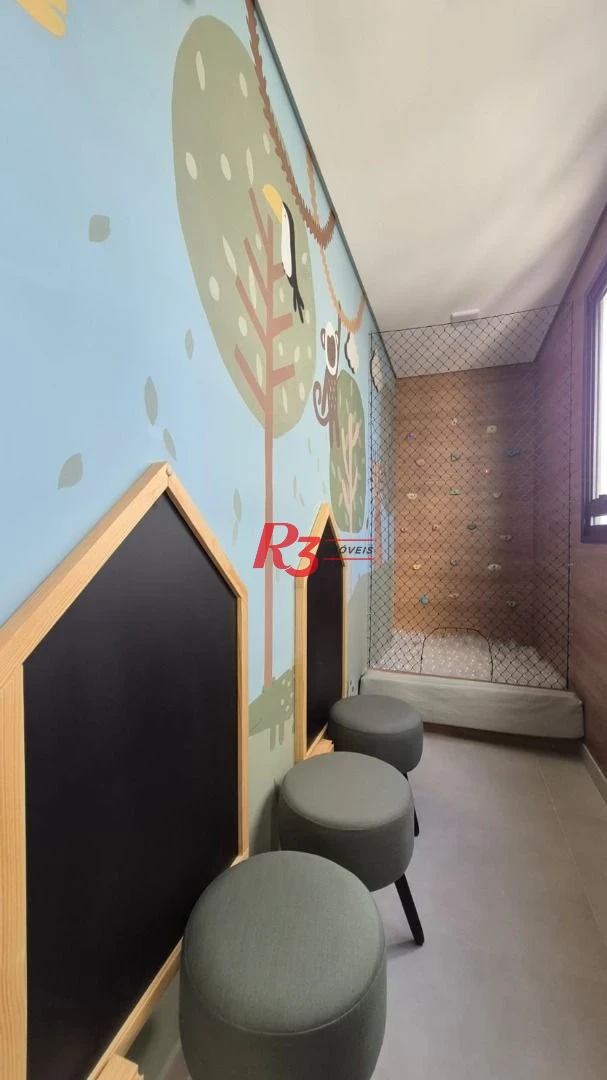 Apartamento com 1 dormitório para alugar, 55 m² por R$ 5.100,02/mês - Aparecida - Santos/SP