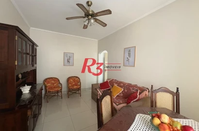 Apartamento com 2 dormitórios para alugar, 70 m² por R$ 5.200,00/mês - Aparecida - Santos/SP