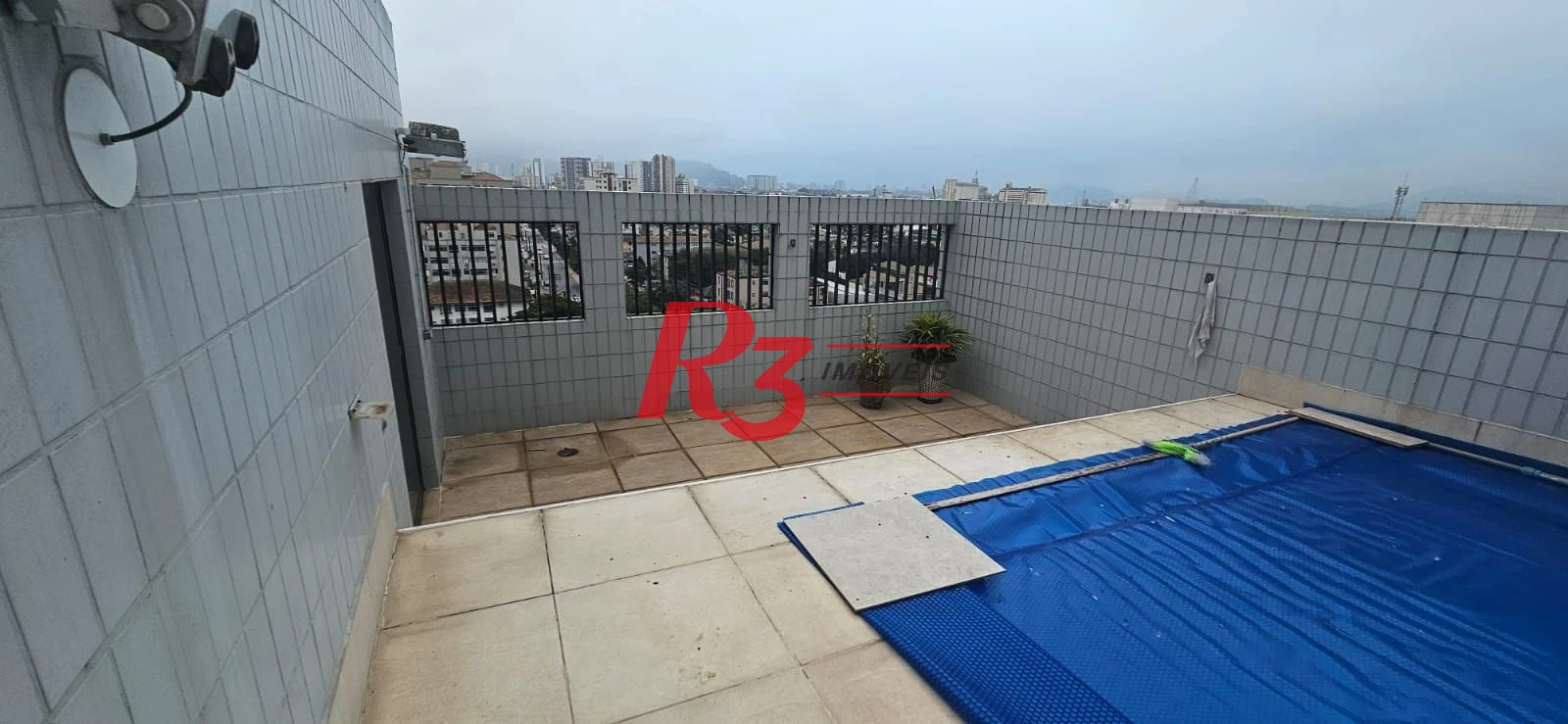 Cobertura com 2 dormitórios para alugar, 180 m² por R$ 6.500,00/mês - Aparecida - Santos/SP
