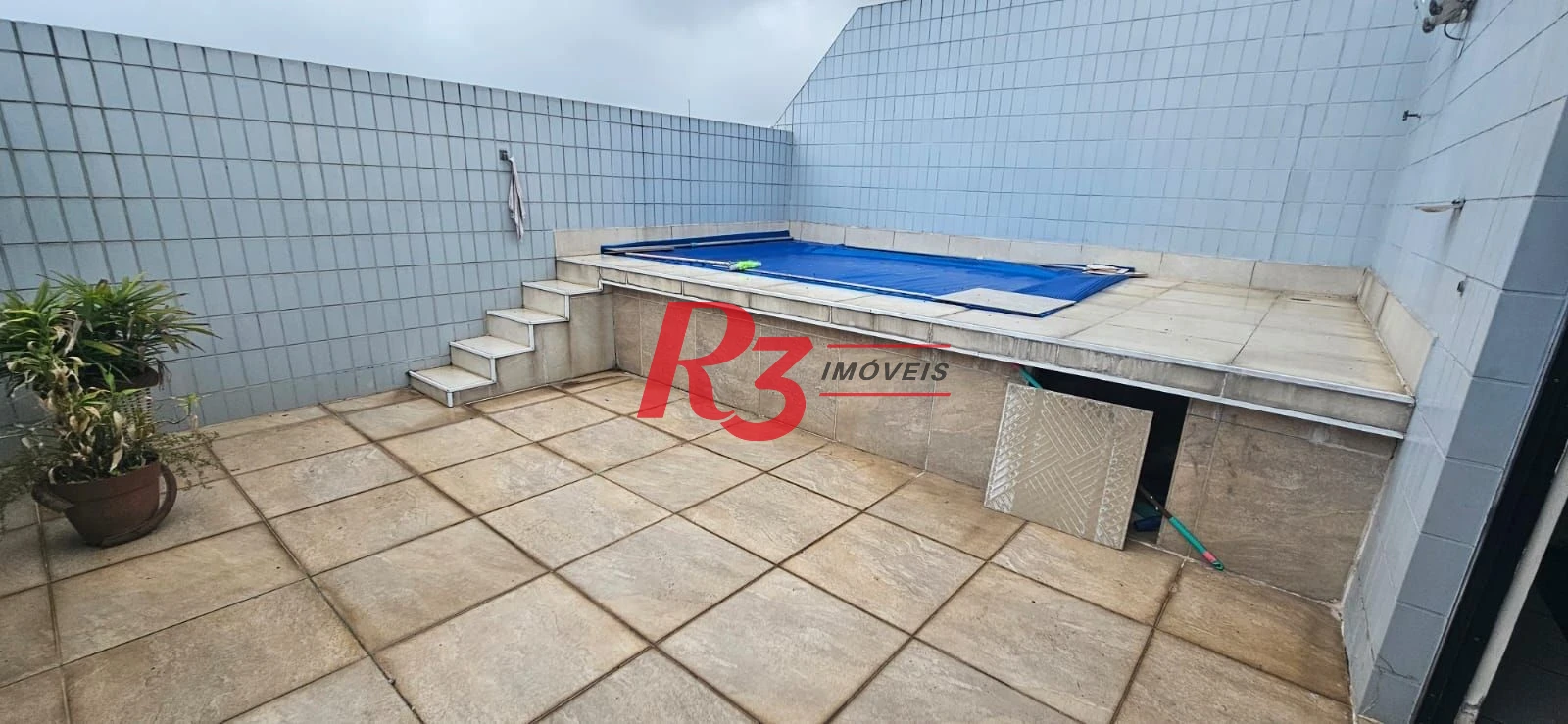 Cobertura com 2 dormitórios para alugar, 180 m² por R$ 6.500,00/mês - Aparecida - Santos/SP