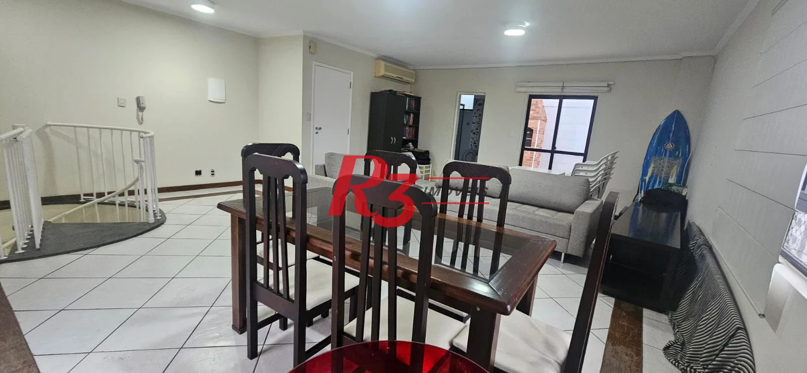 Cobertura com 2 dormitórios para alugar, 180 m² por R$ 6.500,00/mês - Aparecida - Santos/SP